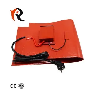 Customized flexible silicone rubber heating pad with thermostat