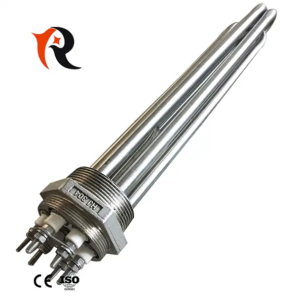 380V Steaming Machine Flange Heating Element Electric Heater Tube for Steam Boiler Featured Image