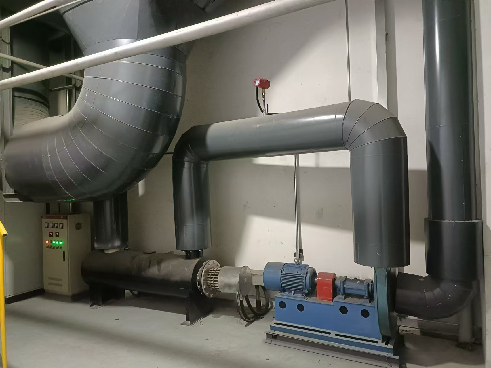 High temperature flue gas treatment pipeline heater