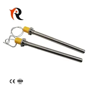 Water immersion cartridge heater with thread