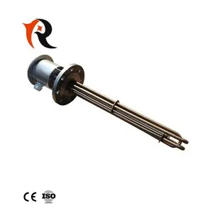 Explosion-proof 20KW industrial electric flange immersion heater element with junction box
