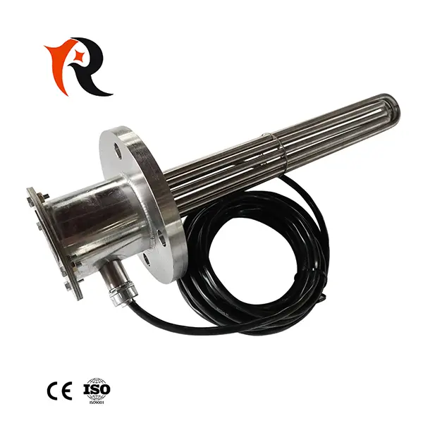380V 24KW 3phase flange immersion oil tubular heater Featured Image