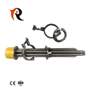 3KW 6KW 9KW Electric Tubular Heater With 1-1/4″ 1-1/2″ 2″ Tri Clamp Thread Water Tank Immersion Heater