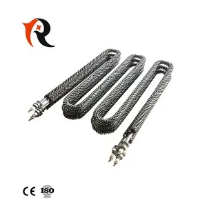 110V straight shape fin air tubular heating element