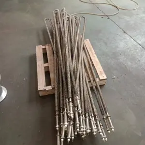 Electric Customized stainless steel Finned Heating element for Dry Burning