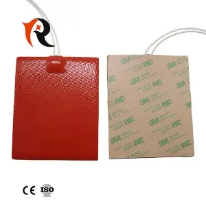 Industrial Electric Rubber Flexible Silicone Heating Pad with thermostat