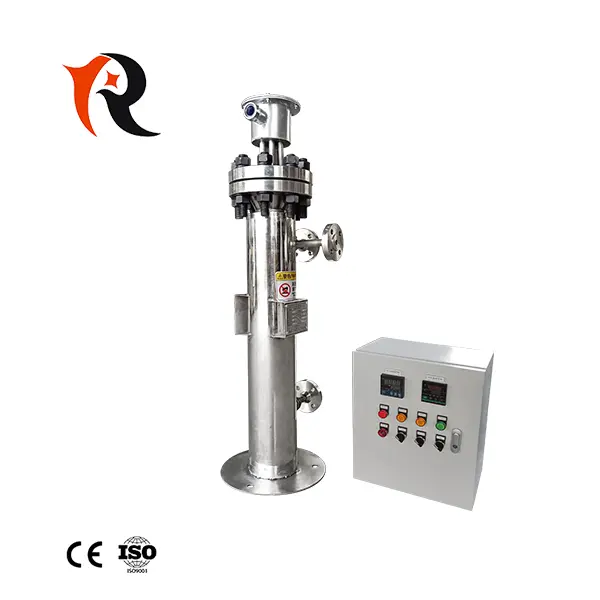 Nitrogen gas pipeline heater