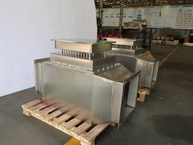 Air duct heater ready for shipment