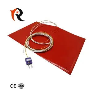 Electric silicone rubber heater element flexible barrel silicone rubber heater