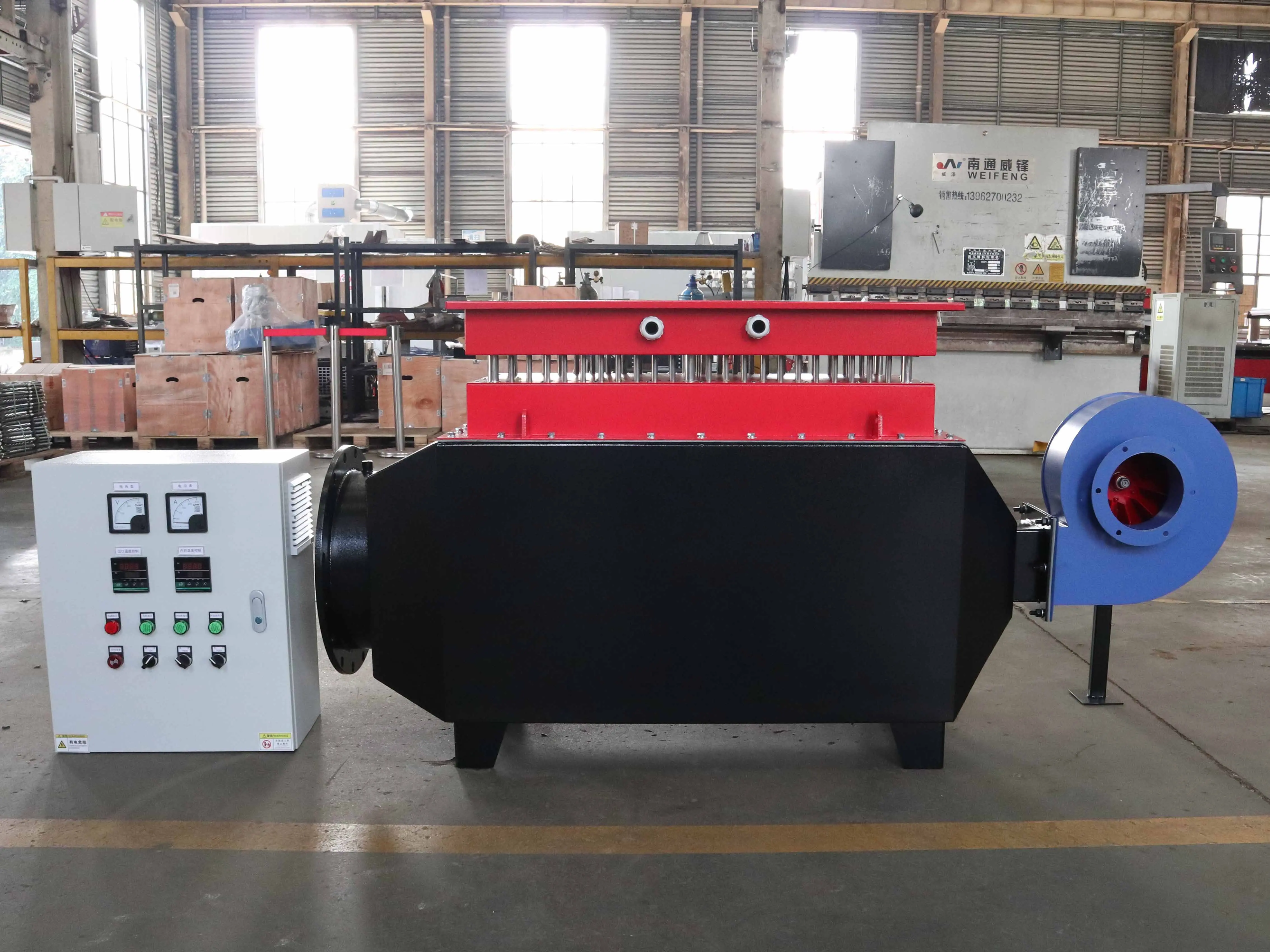 Application of air duct heater in heating