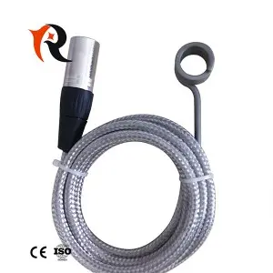 Electric 230V 600W straight hot runner coil heater with thermocouple