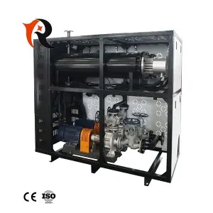 Thermal oil heater for hot press