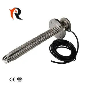 380V 24KW 3phase flange immersion oil tubular heater