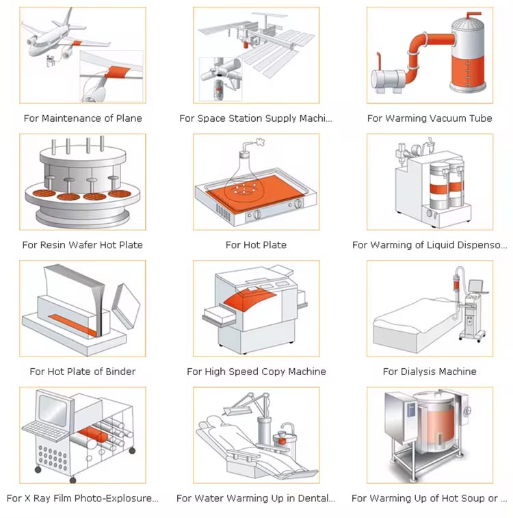 silicone rubber heater application