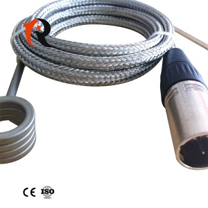 Electric 230V 600W straight hot runner coil heater with thermocouple