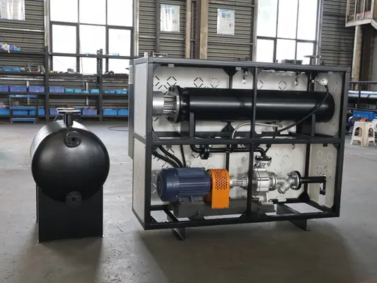 Conversion between electric heating and steam heating in thermal oil furnaces