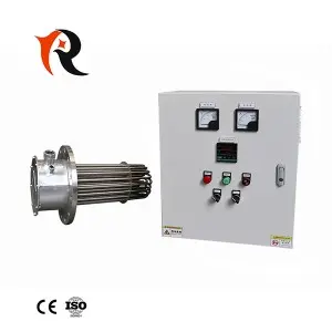 Explosion-proof 20KW industrial electric flange immersion heater element with junction box