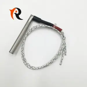 High Density 220V 1500W L Shape Single Head Cartridge Heater With 300mm Wire